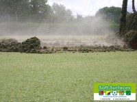Replace contaminated sand infill to all weather sports pitch surface