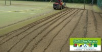 Sand Removal and replacement of synthetic turf sand infill with rejuvenation maintenances