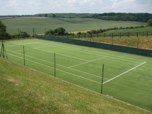 Rejuvenated Tennis Court Grass Flooring