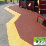 Rubber Wetpour Safety Surfacing Perimeter Band Repairs Contractors price