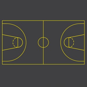 Basketball Thermoplastic Sports Courts Lines